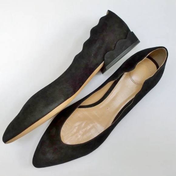 Chloe Block Heels Ballet Flats Ballerinas - Picture 15 of 16